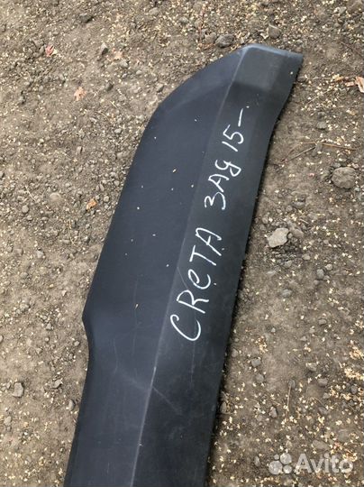 Накладка молдинг заднего бампера хендай крета