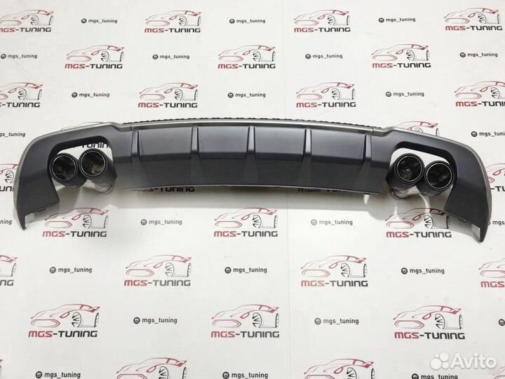 Диффузор с насадками Audi A3 16 - н.в. в стиле S3