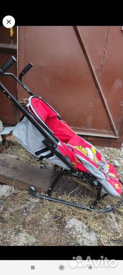 Детские санки коляска бу