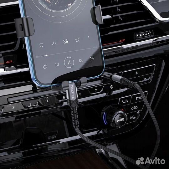 Аудиокабель Borofone BL15 AUX 3.5 мм-Lighting, 1 m