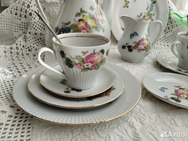 Сервиз чайный Фрукты ГДР