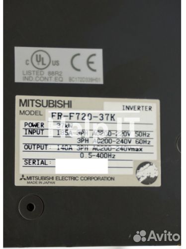 Инвертор Mitsubishi FR-F720-37K