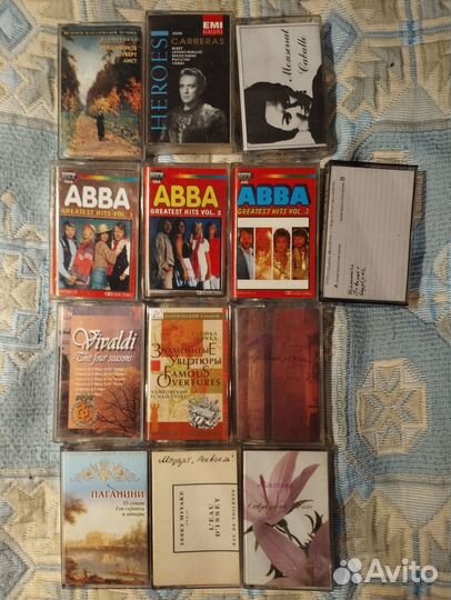 Коллекция аудиокассет из 90х
