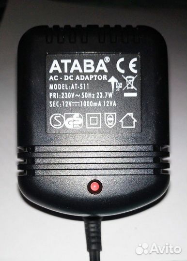 Зарядное устройство AT -511. 12v 1000mA