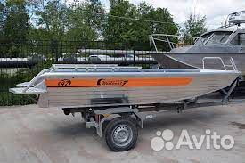 Лодка алюминиевая Вельбот 47 джонбот