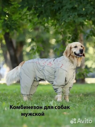 Комбинезон для собак крупных пород
