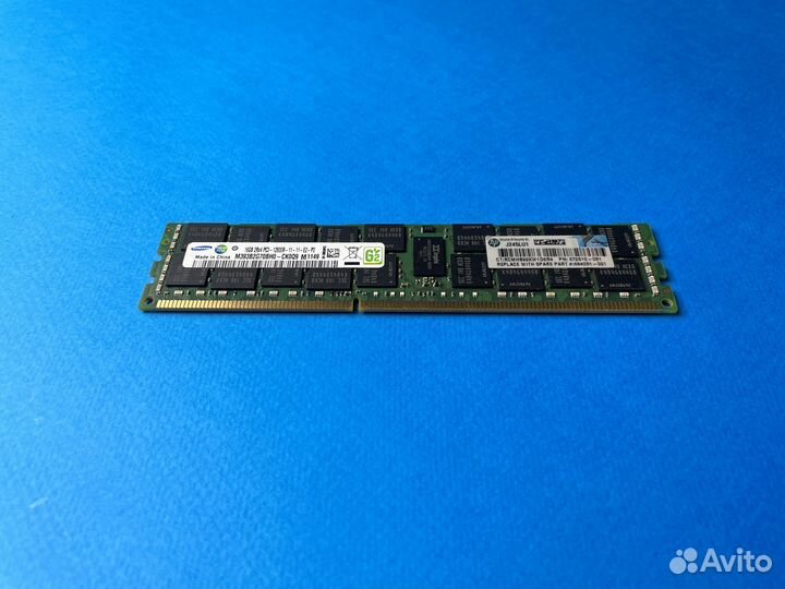 16GB DDR3 1600 MHz 12800R samsung Серверная