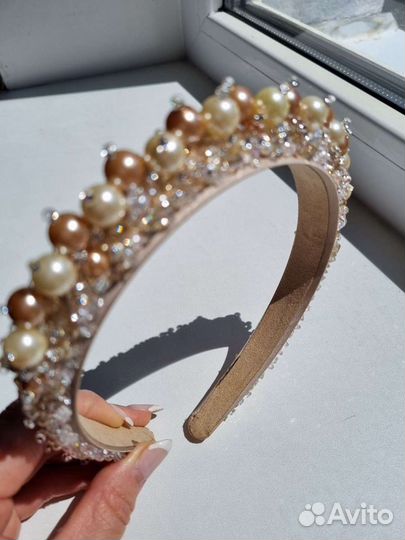 Ободок из жемчуга