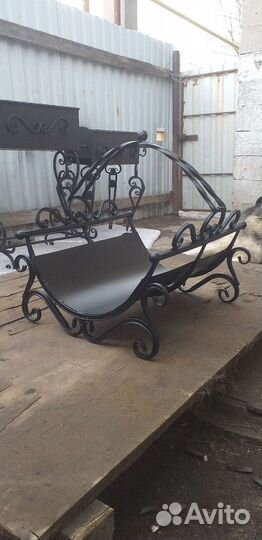 Кованная дровница