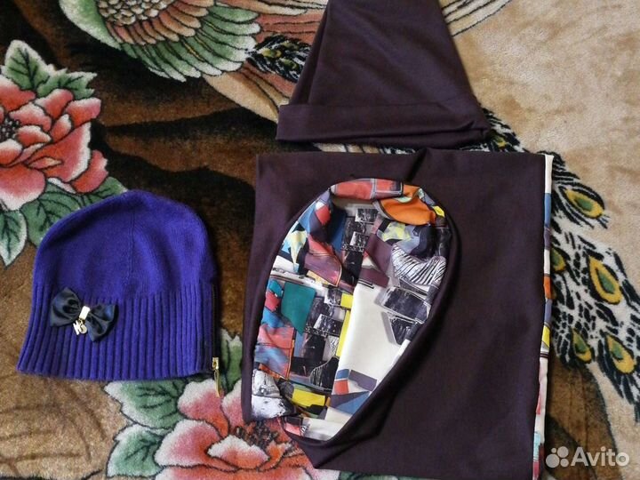 Комплект шапка и снуд