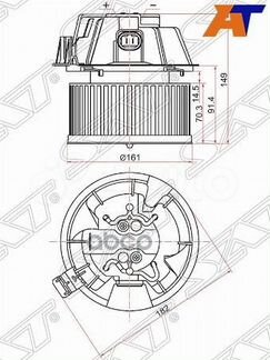 Мотор отопителя салона Nissan Almera 12-19 / Ma