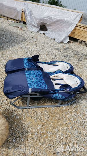 Коляска сани для двойни или погодок