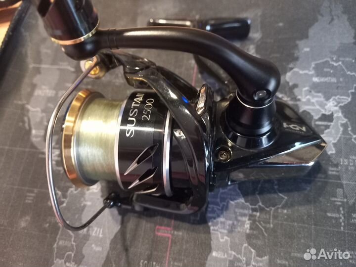 Катушка безынерционная shimano 17 sustain 2500 FI