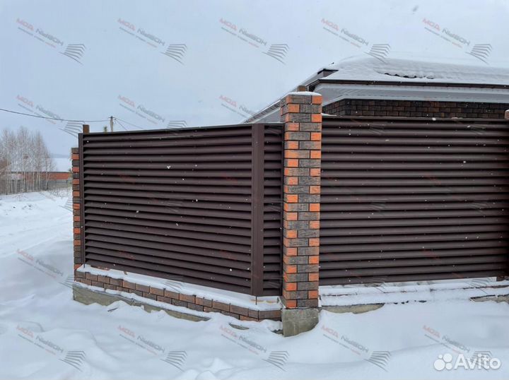 Забор жалюзи еврозабор