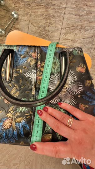 Винтажная сумка с ручками