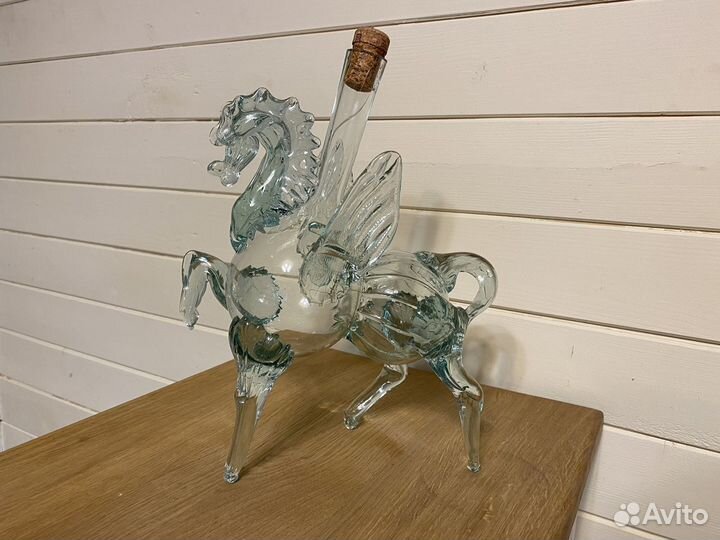 Бутылка (штоф) подарочная стеклянная лошадь