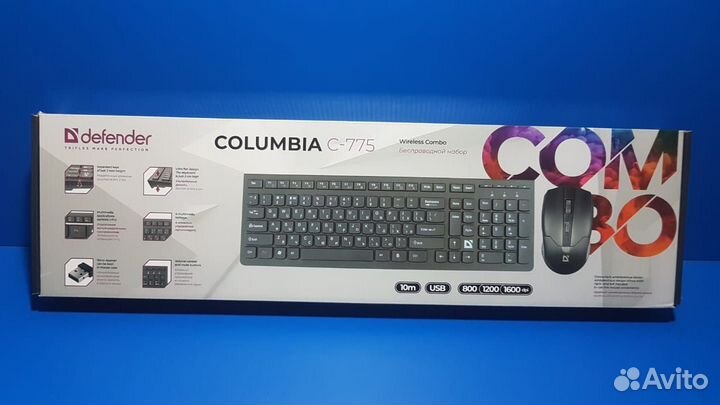 Комплект клавиатура+мышь Defender C-775 беспровод