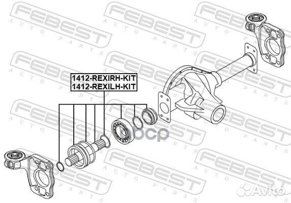 Полуось левая SsangYong Actyon 01-13