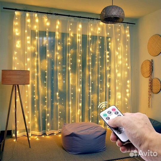 Гирлянда штора (занавес)