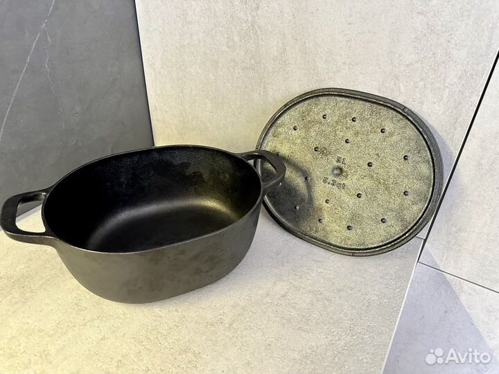 Казан с крышкой икеа вардаген чугун 5 л