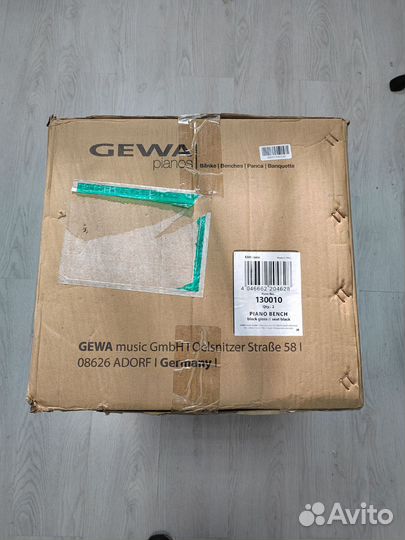 Банкетка для пианино gewa Deluxe Black High Gloss