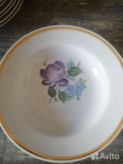 Тарелки СССР полупорционные новые