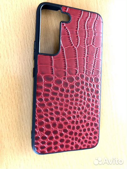 Чехол Samsung S22 натуральная кожа