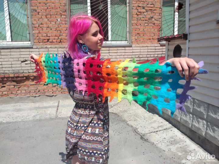 Чудо-шарф из шерсти