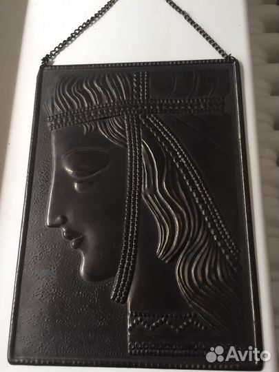 Картина,чеканка на металле,б/у