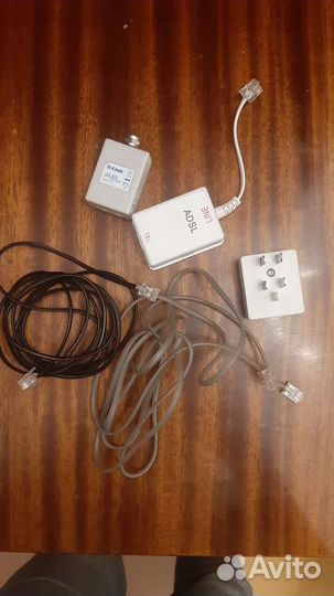 Удлинитель, разъёмы, интернет-кабель, adsl-роутер