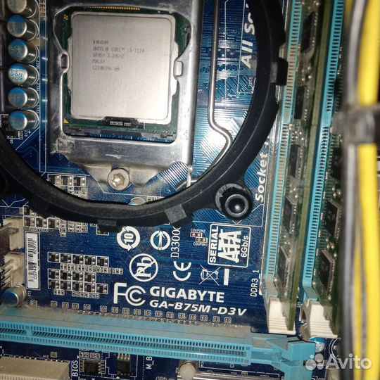 Материнская плата 1155 + i3 2120 + 8gb ddr3 + 450w