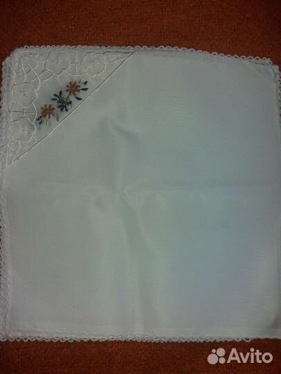 Льняные салфетки СССР. Салфетки шелковые