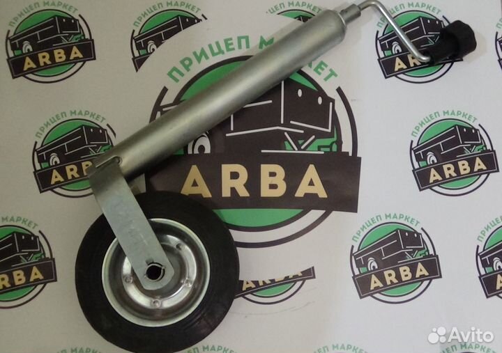 Подкатное колесо для прицепа с хомутом