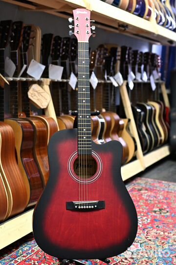 Гитара акустическая Prado HS-4102 красная