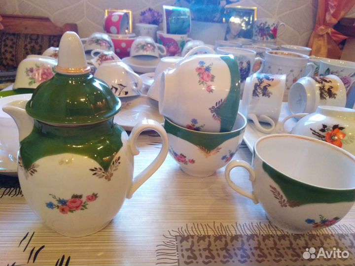 Кружки фарфор из СССР Ручная роспись