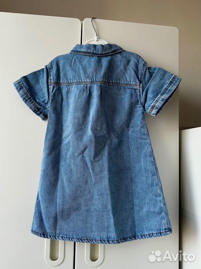 Новое джинсовое платье рубашка Zara 98 для девочки