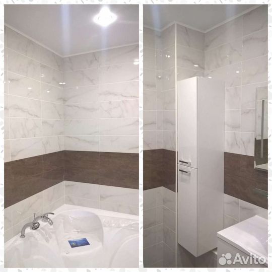 Ремонт ванн туалета Укладка Кафеля Плитки Штукатур