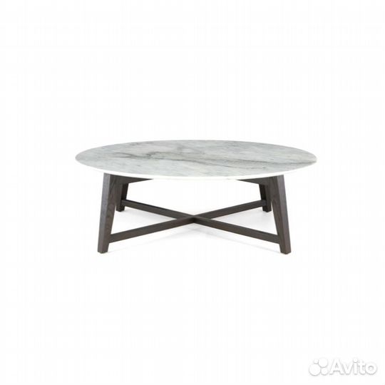 Журнальный столик из камня и ясеня