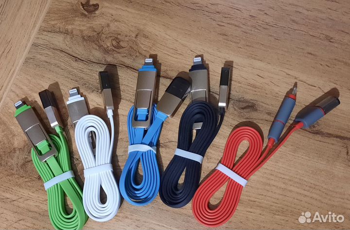 Кабель 2 в 1 micro USB + адаптер iPhone