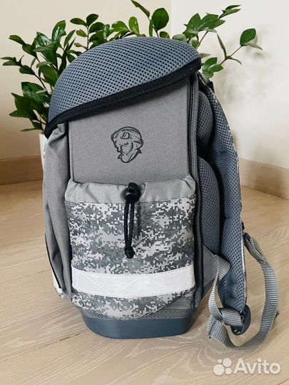 Ранец школьный Belmil camouflage grey SET