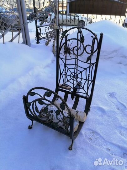 Дровница кованая