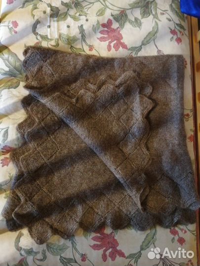 Пуховый платок шаль сср-огонь