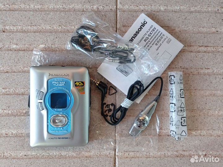 Кассетный плеер panasonic rq-sx78v Новый