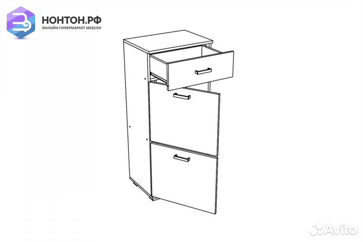 Тумба высокая Ника лоредо / венге