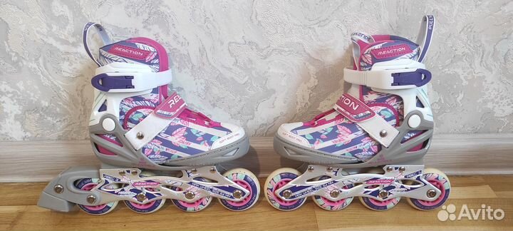 Роликовые коньки детские раздвижные Reaction