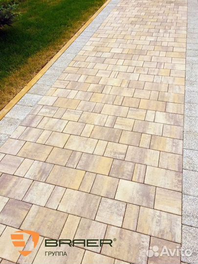Брусчатка, тротуарная плитка завода Браер