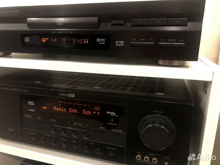Yamaha AV ресивер RX-V363 + CD/DVD плеер s-795