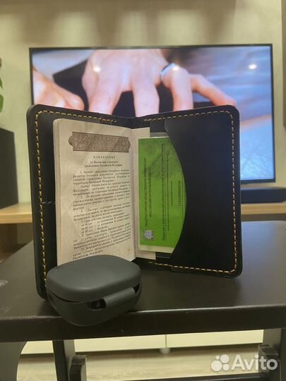 Обложка на паспорт, натуральная кожа