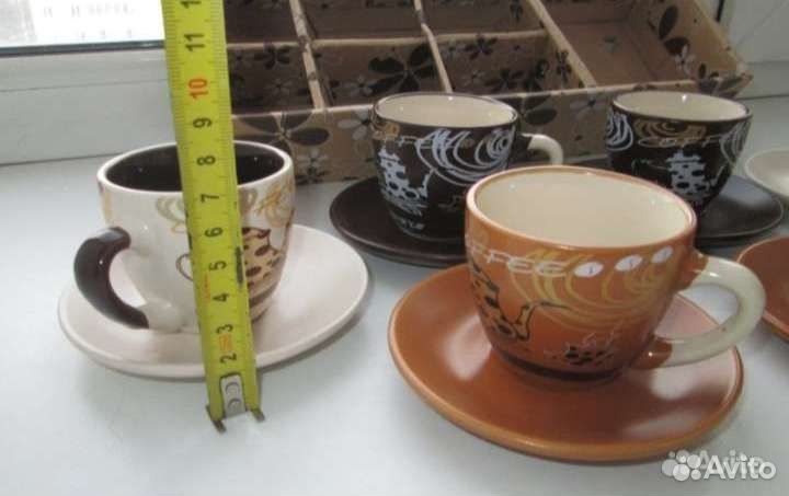 Кофейный набор из 6-пар, Новый, упаковка