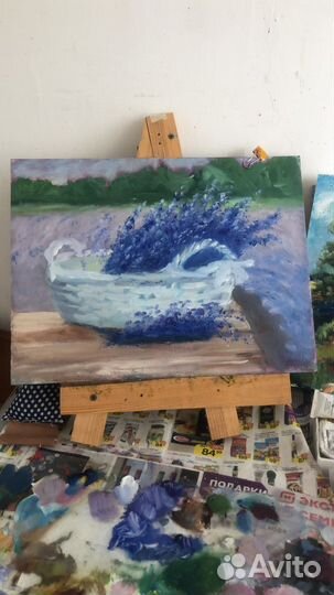 Лаванда в корзинке